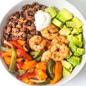 naked shrimp burrito in a bowl