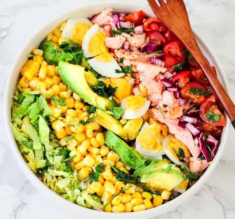 Keto-Salmon-cobb-salad