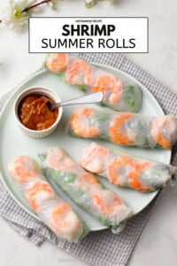 Shrimp summer rolls.