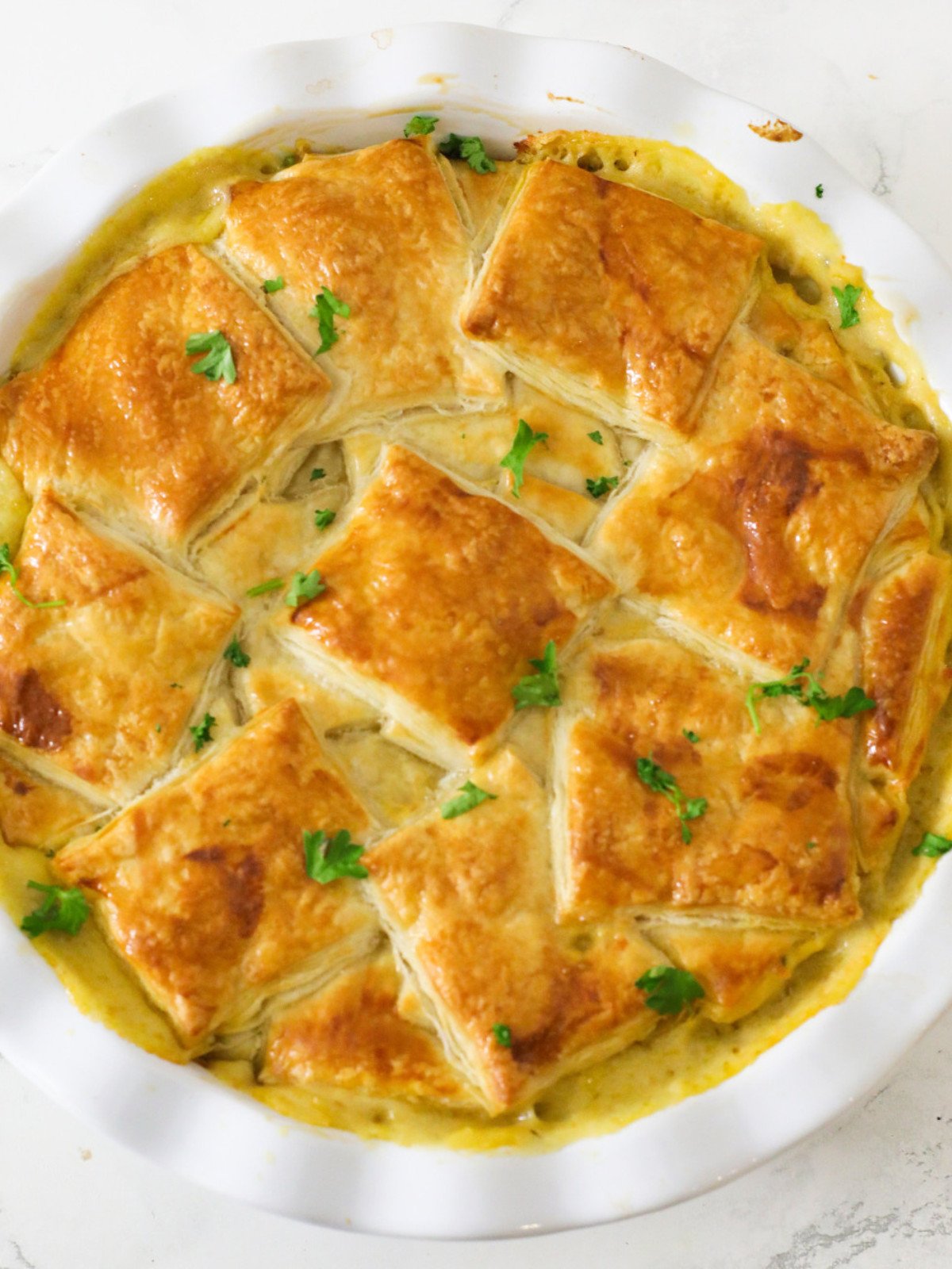 Leftover Puff Pastry Turkey Pie.