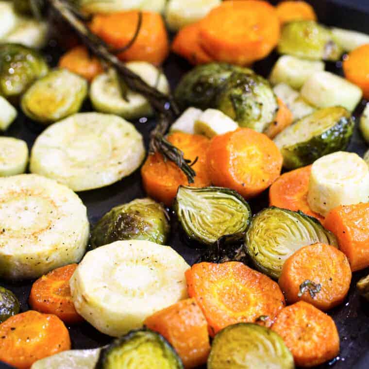 Roasted Carrots, Parsnips and Brussels Sprouts Sims Home Kitchen