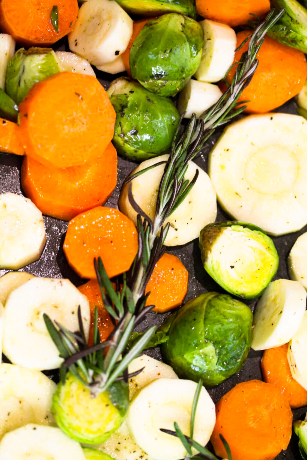 Roasted Carrots, Parsnips and Brussels Sprouts Sims Home Kitchen