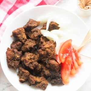 suya beef plate cloth