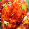 firecracker chicken fillet with scallions