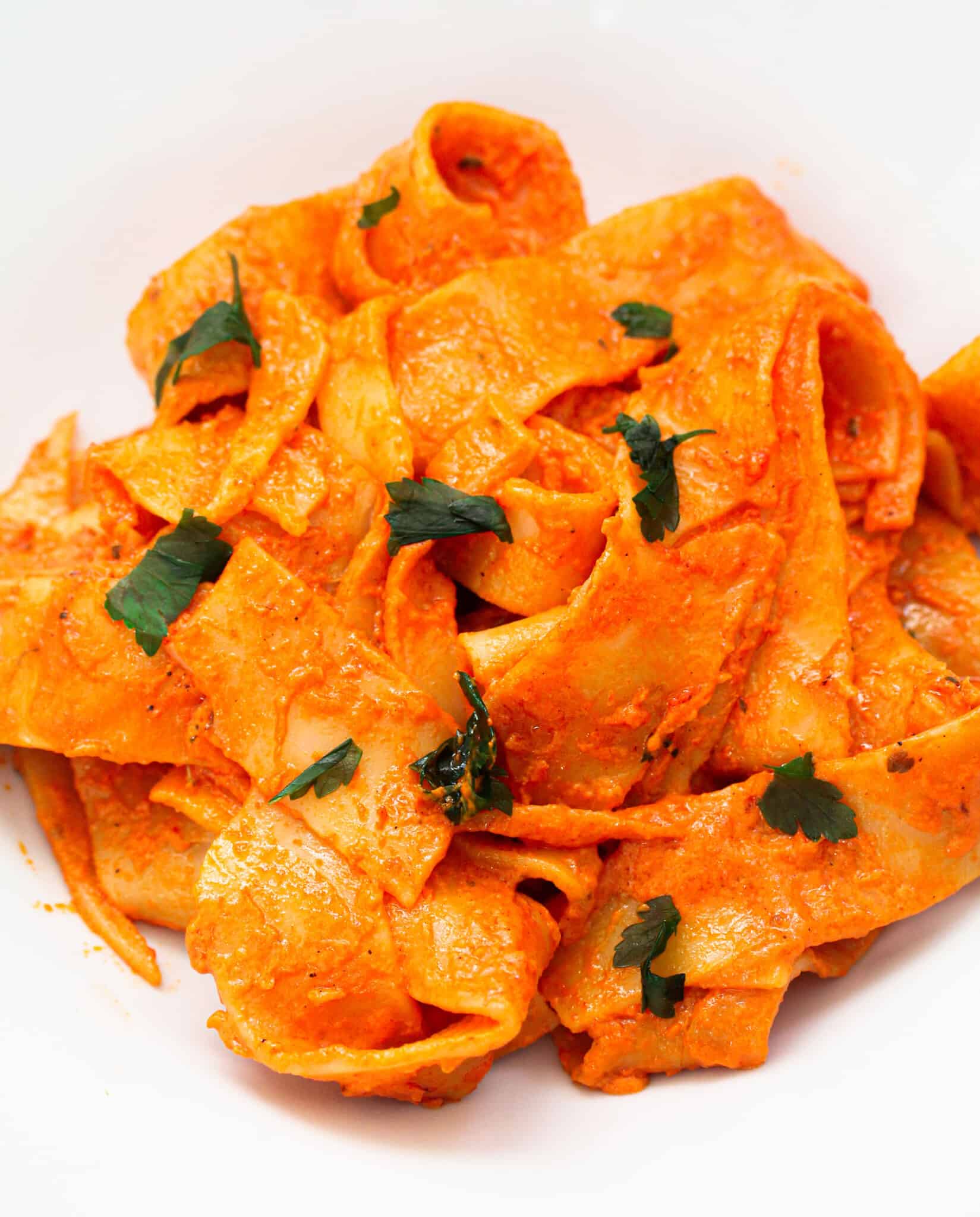 Roasted Red Pepper Pappardelle Pasta Sims Home Kitchen