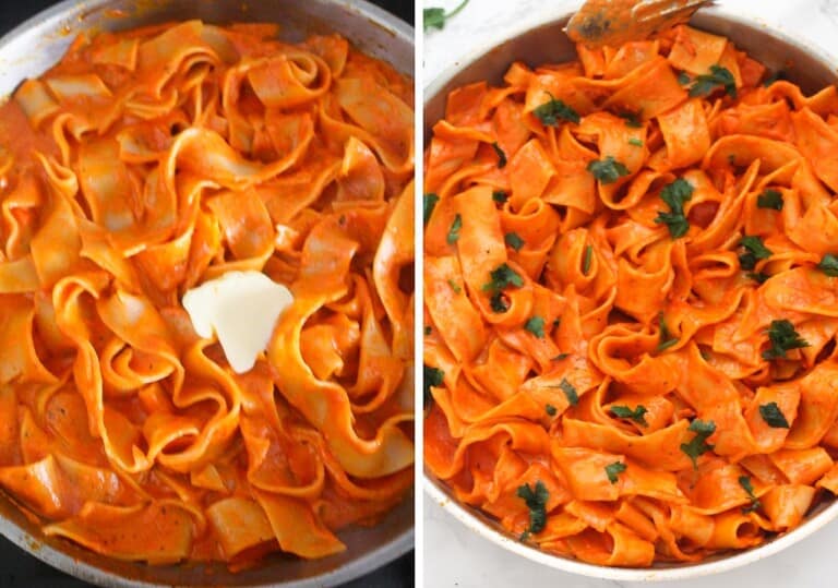 Roasted Red Pepper Pappardelle Pasta Sims Home Kitchen
