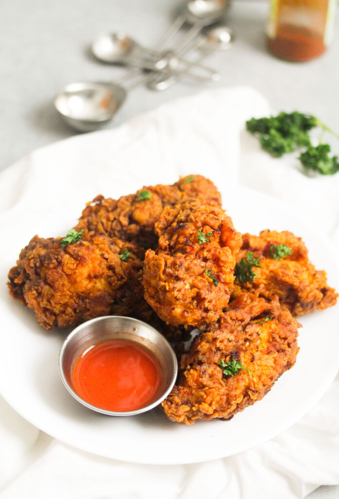 Southern Nashville tenders on a white plate