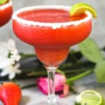 Strawberry margaritas frozen.