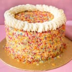 School sprinkles cake.