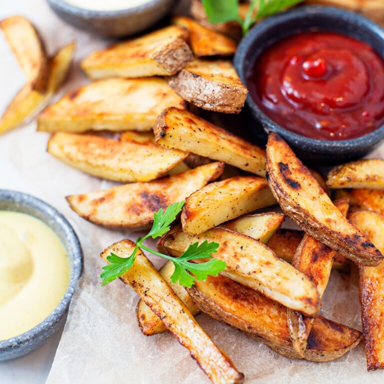 oven-baked fries.