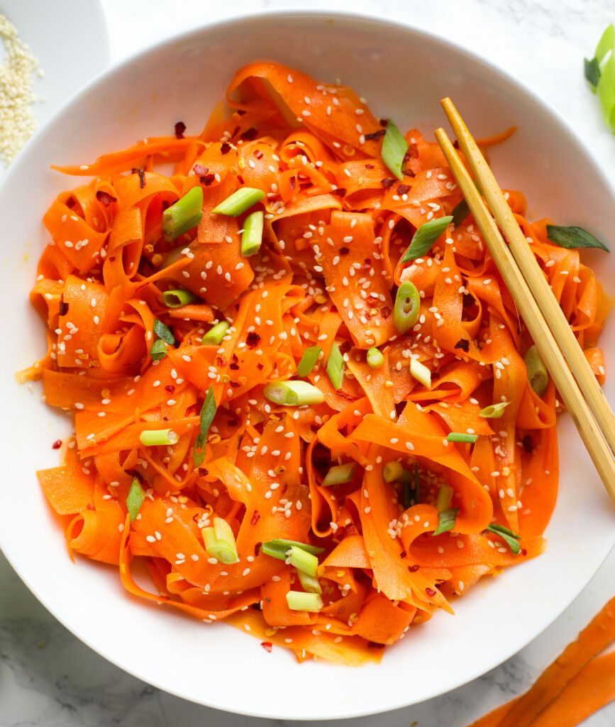 Easy Carrot Salad with Asian Dressing Sims Home Kitchen
