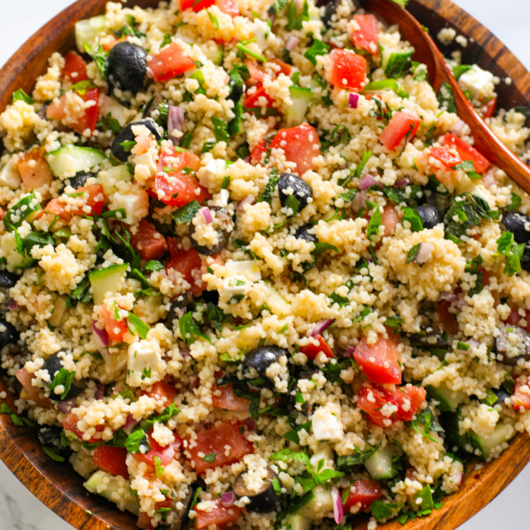 Couscous Feta and Olive Salad