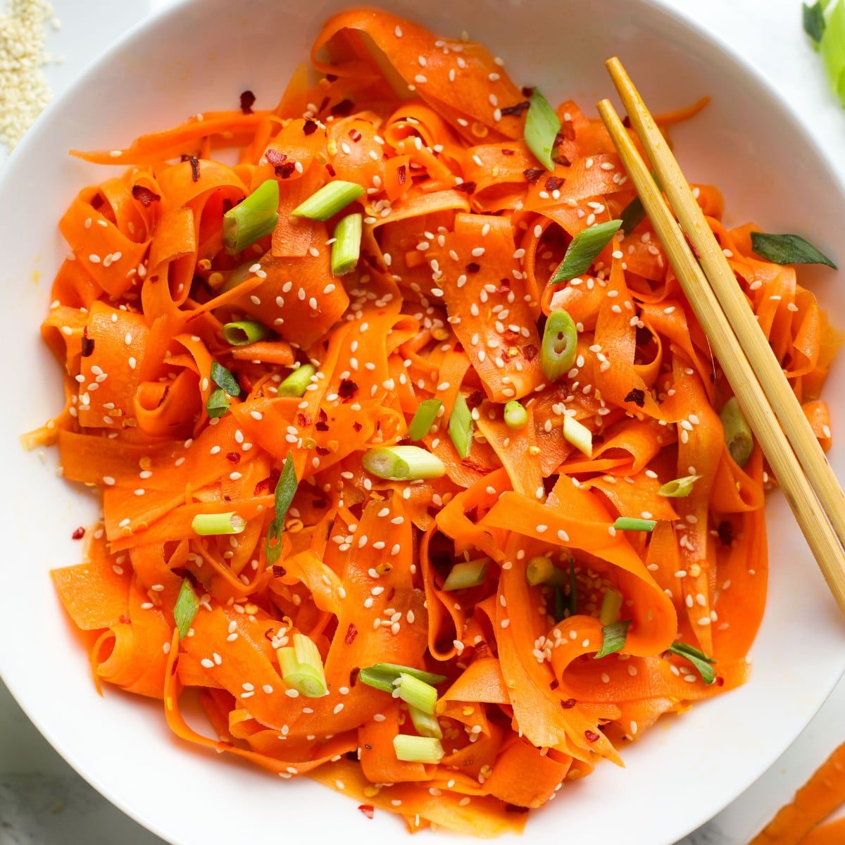 Asian Shredded Carrot Salad