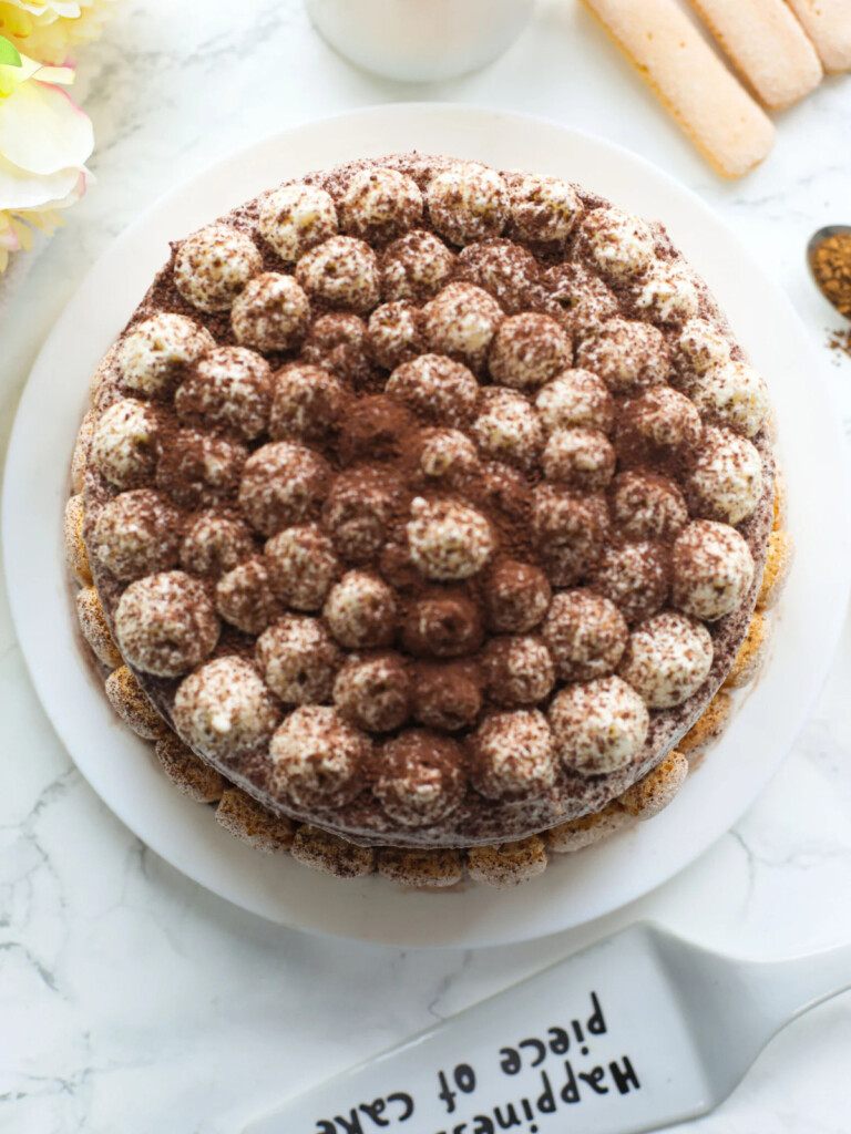 Tiramisu Cake with Ladyfingers - Sims Home Kitchen