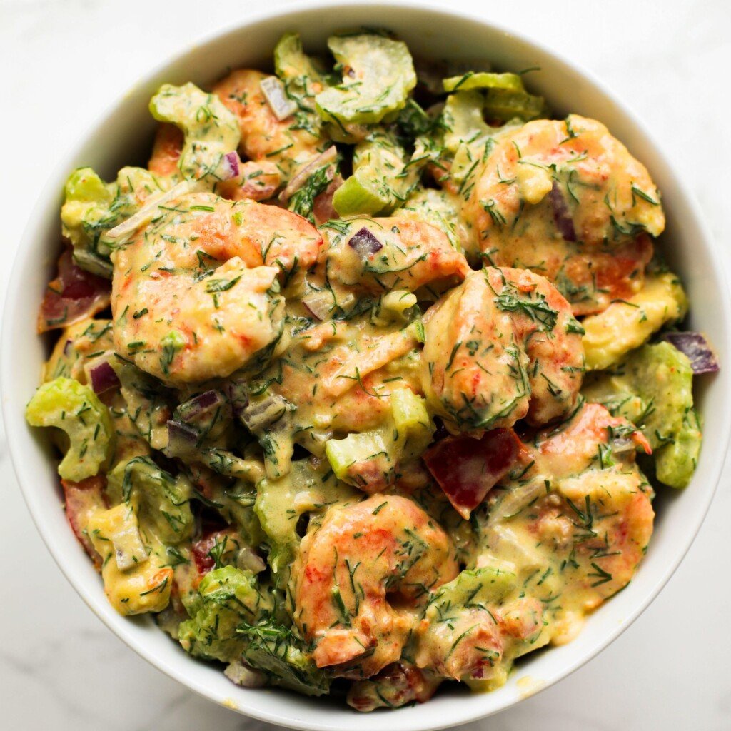 Creamy Shrimp Avocado Salad - Sims Home Kitchen