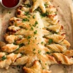 puffed pastry Christmas tree savoury.