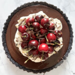 cherry chocolate tart.