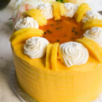 Mango passion fruit cake recipe.