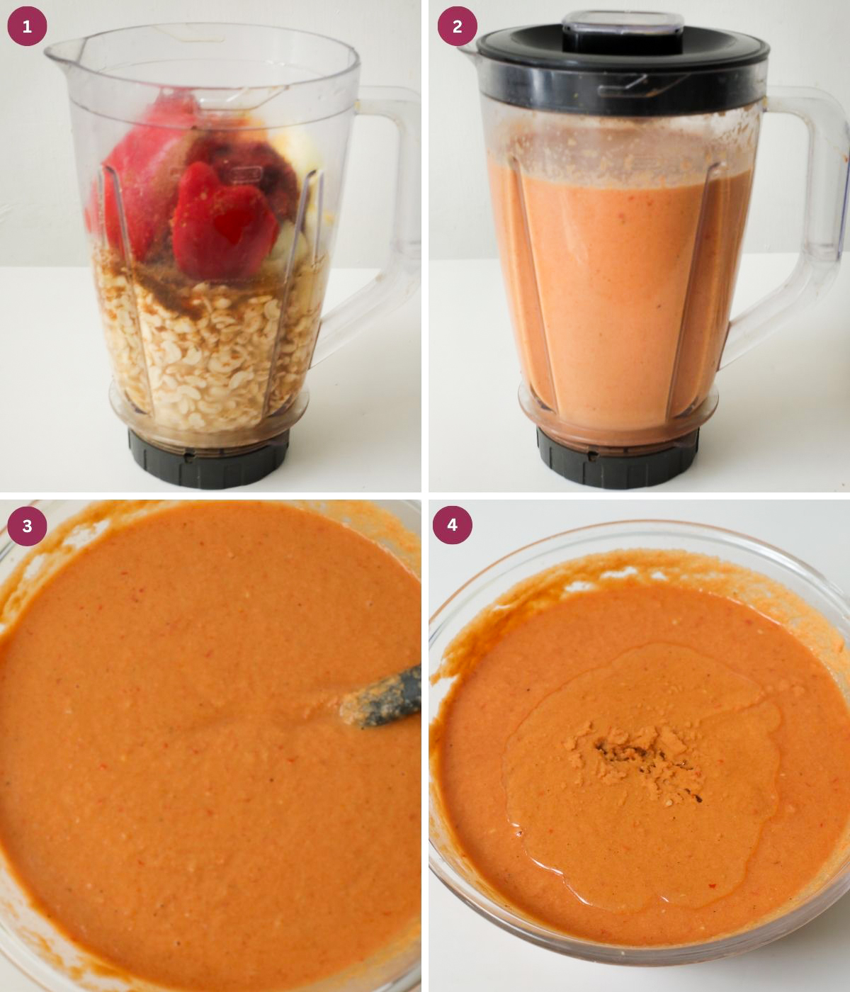 Peeled beans, bell peppers, onions and cray fish blended in a bowl.