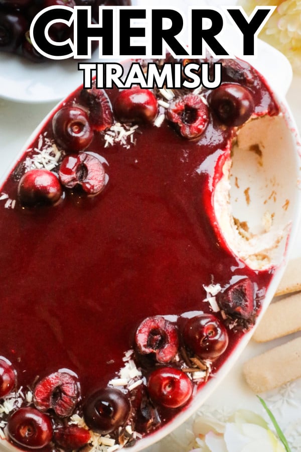 Cherry Tiramisu with Amaretto Soaked Ladyfingers and Cherry Sauce 16 Cherry Tiramisu, What Is Cherry Tiramisu