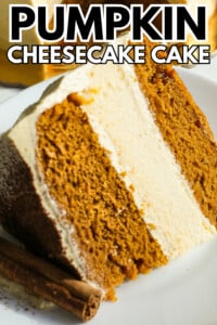 Pumpkin cheese cake cake recipe.