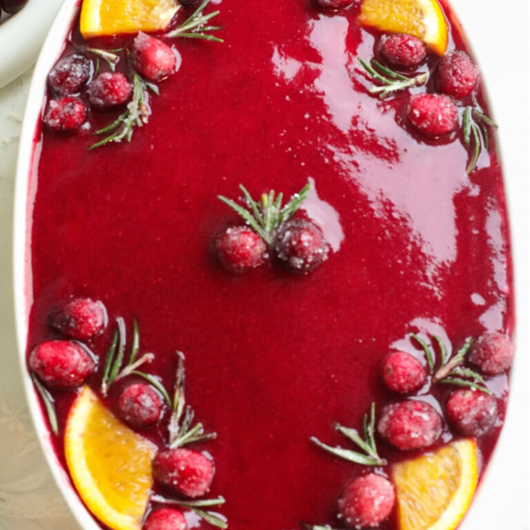 Cranberry tiramisu.
