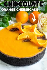 Choc orange cheesecake.