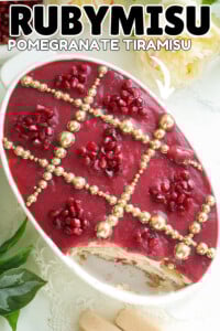 Pomegranate tiramisu.