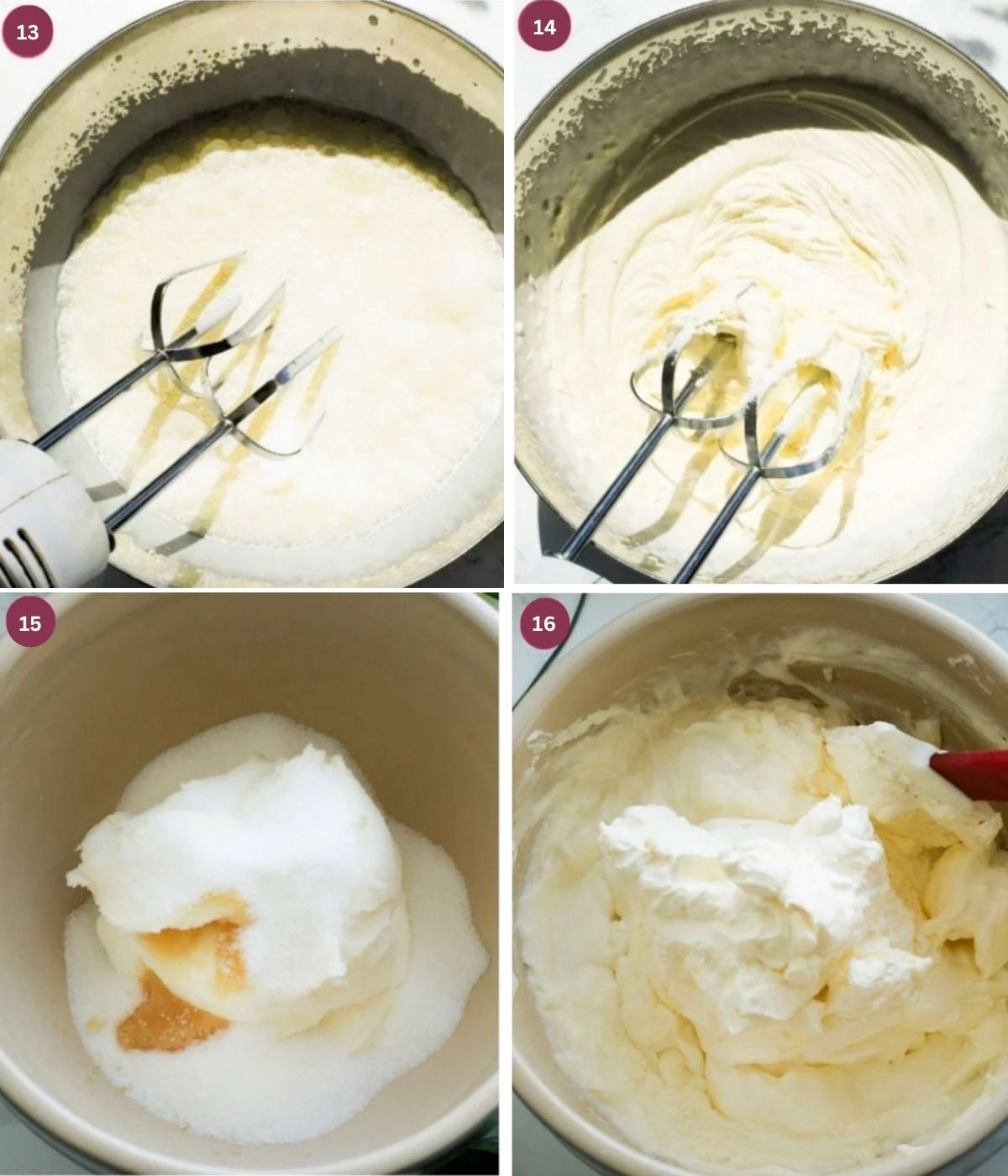 Mascarpone and whipped cream folded together.