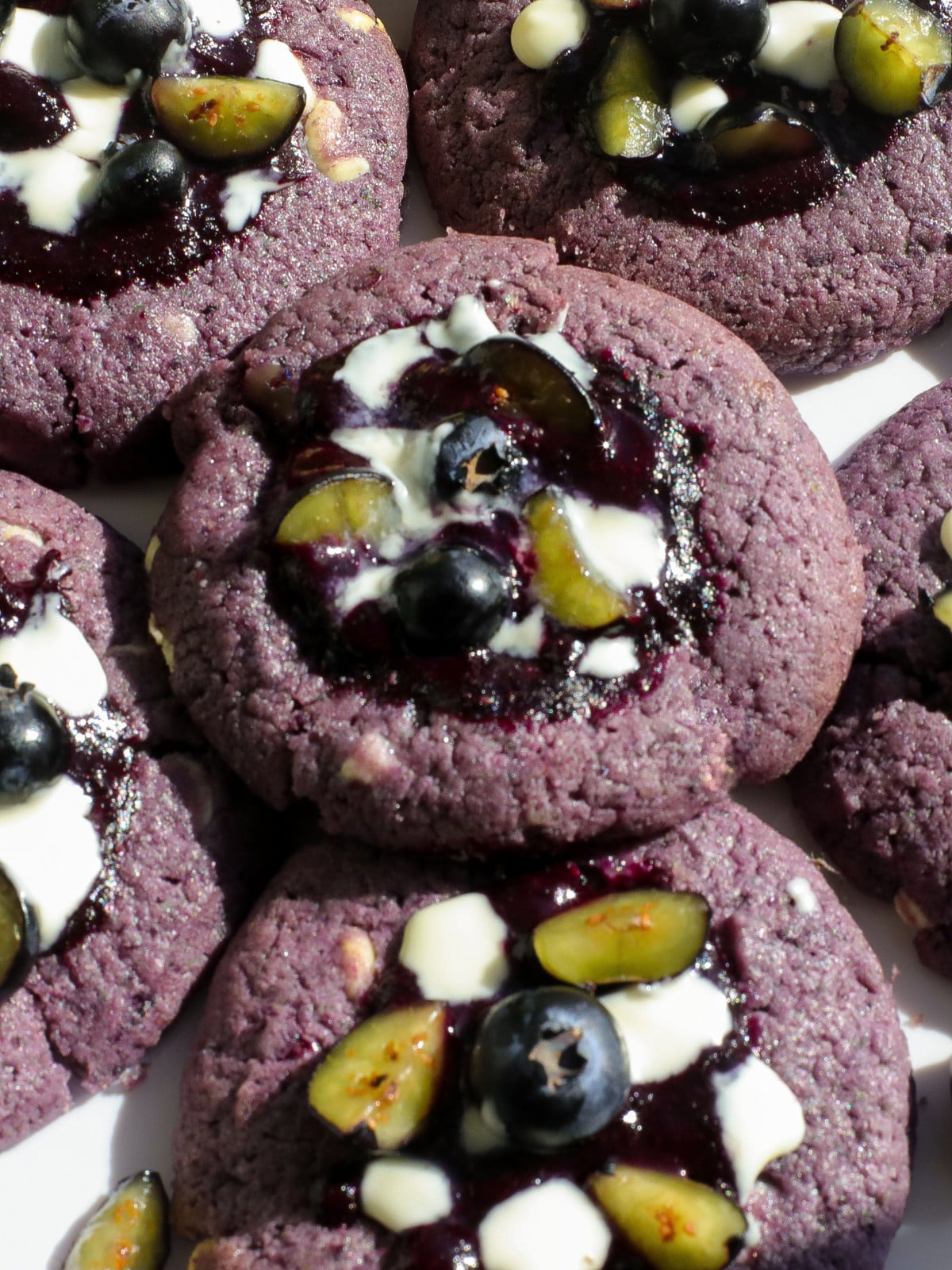 Blue berry and white chocolate chip cookies