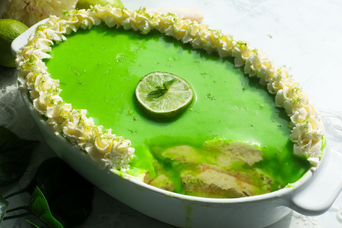 Egg Lime Tiramisu.