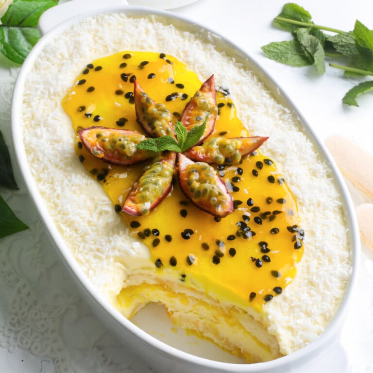 Passionfruit and Coconut Tiramisu
